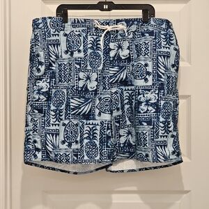 St. John's Bay Swim Shorts with Tropical Print, NWOT, Size XXL